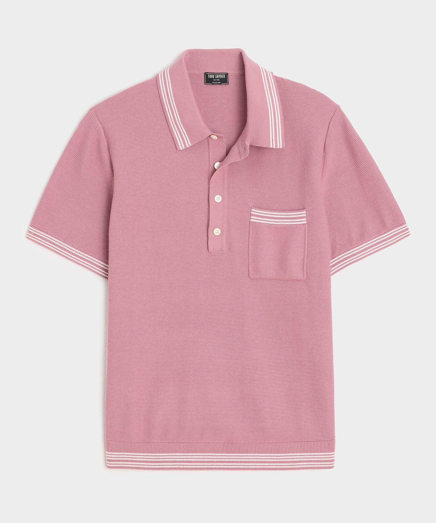 Tipped Waffle Sweater Polo Product Image