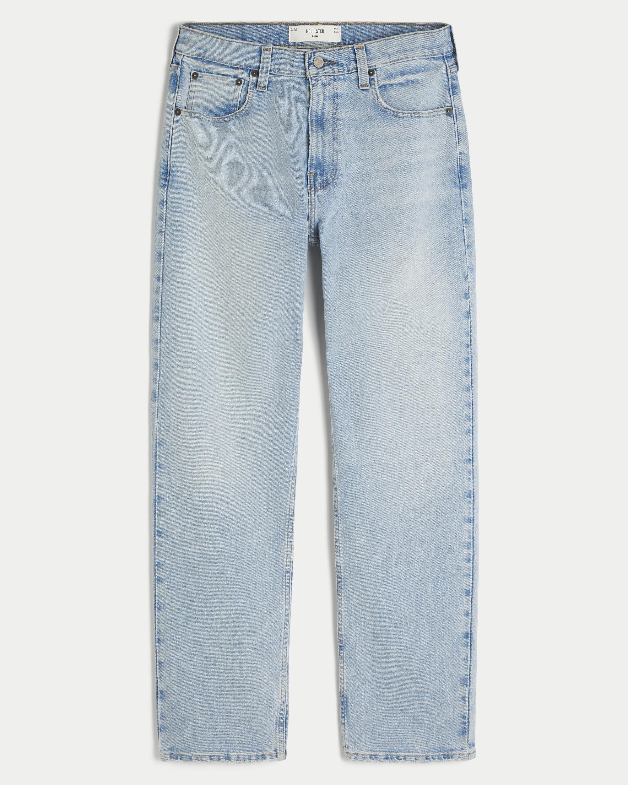 Light Wash Loose Jeans Product Image