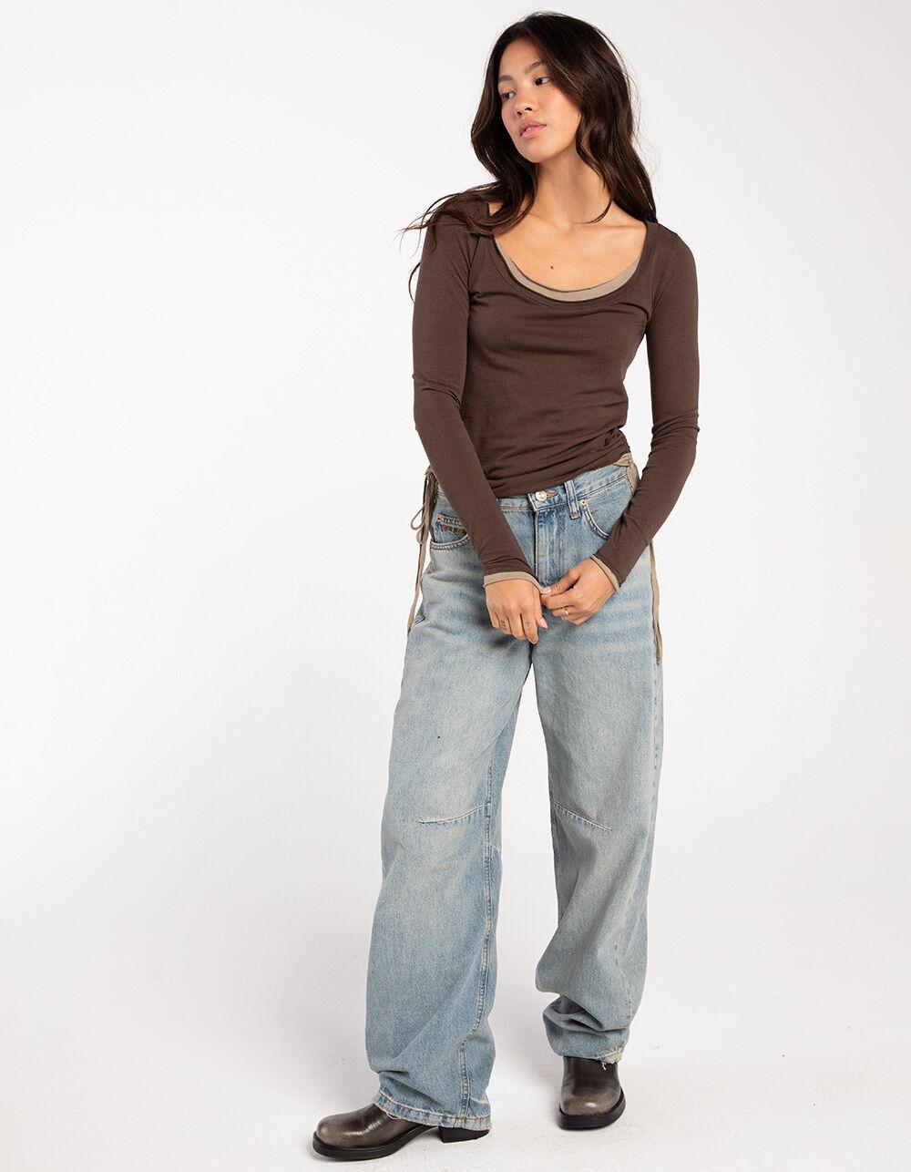 BDG Urban Outfitters Logan Loose Fit Womens Jeans - LT BLAST Product Image