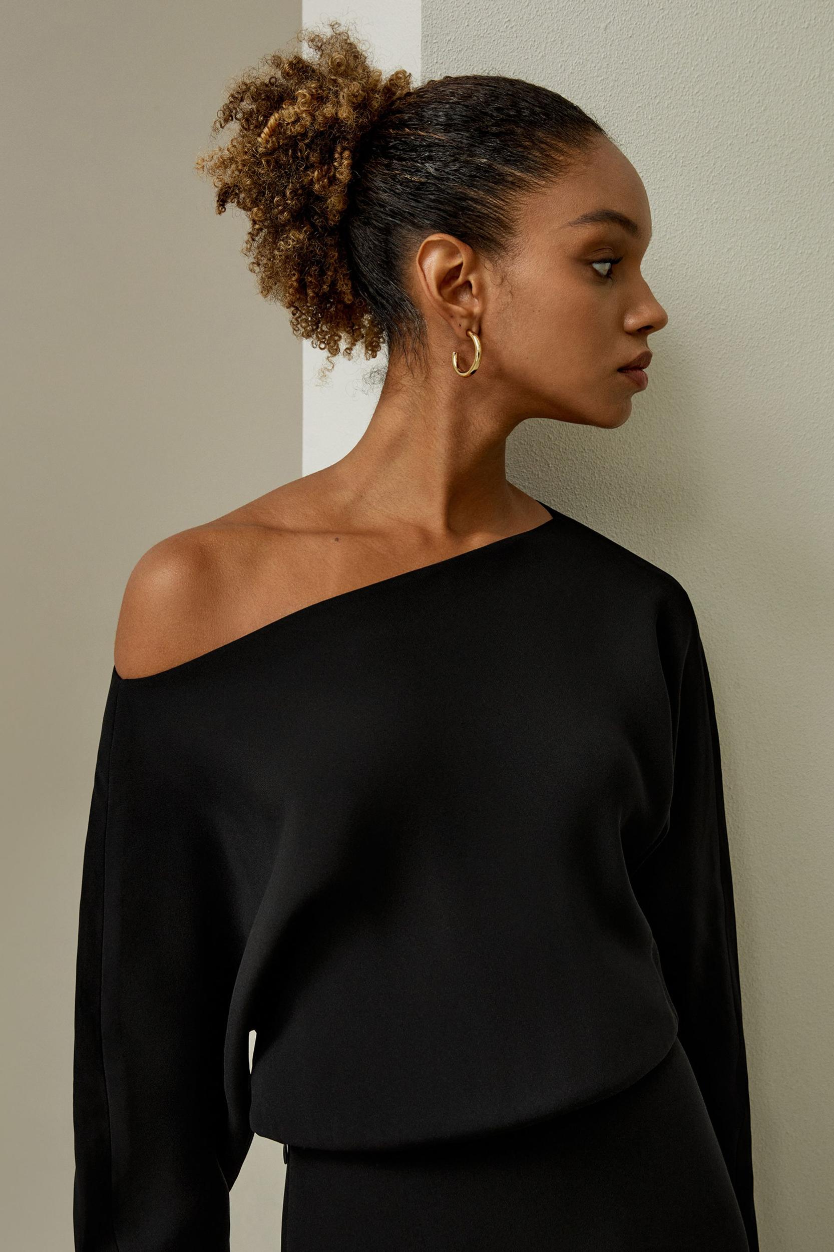 LILYSILK Womens Silk Dresses Short - Black 100 Silk - Eco-Friendly A-Line Silk Dress 8 Product Image