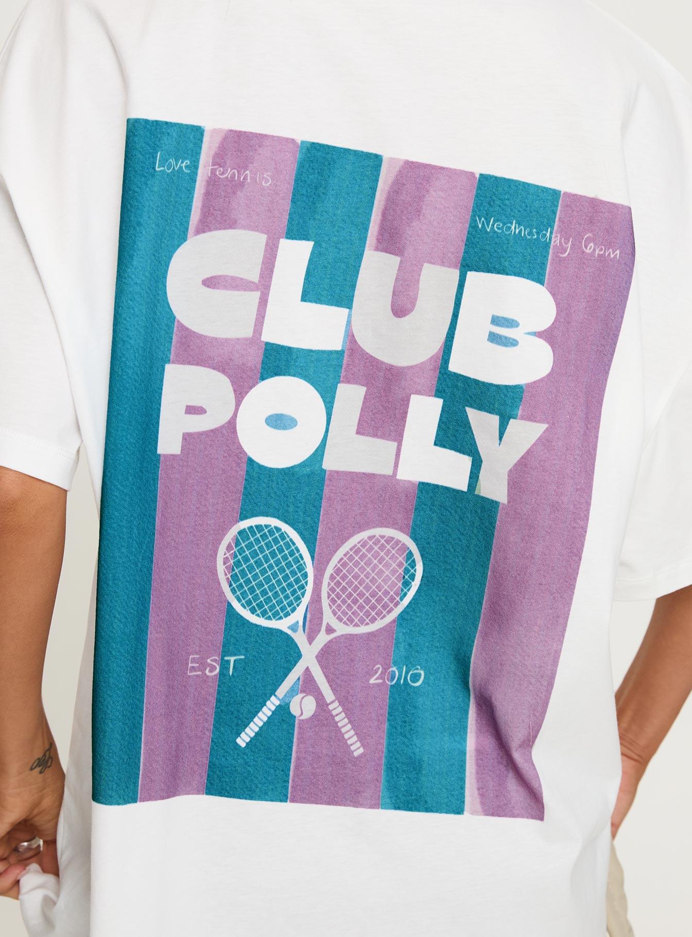 Club Polly Oversized Tee White Product Image