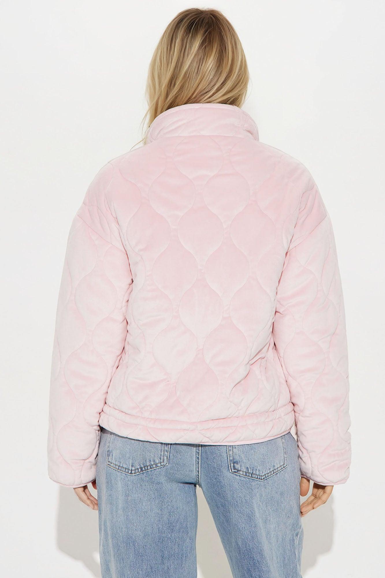 Ski Lift Lightweight Quilted Puffer Jacket - Pink Female Product Image