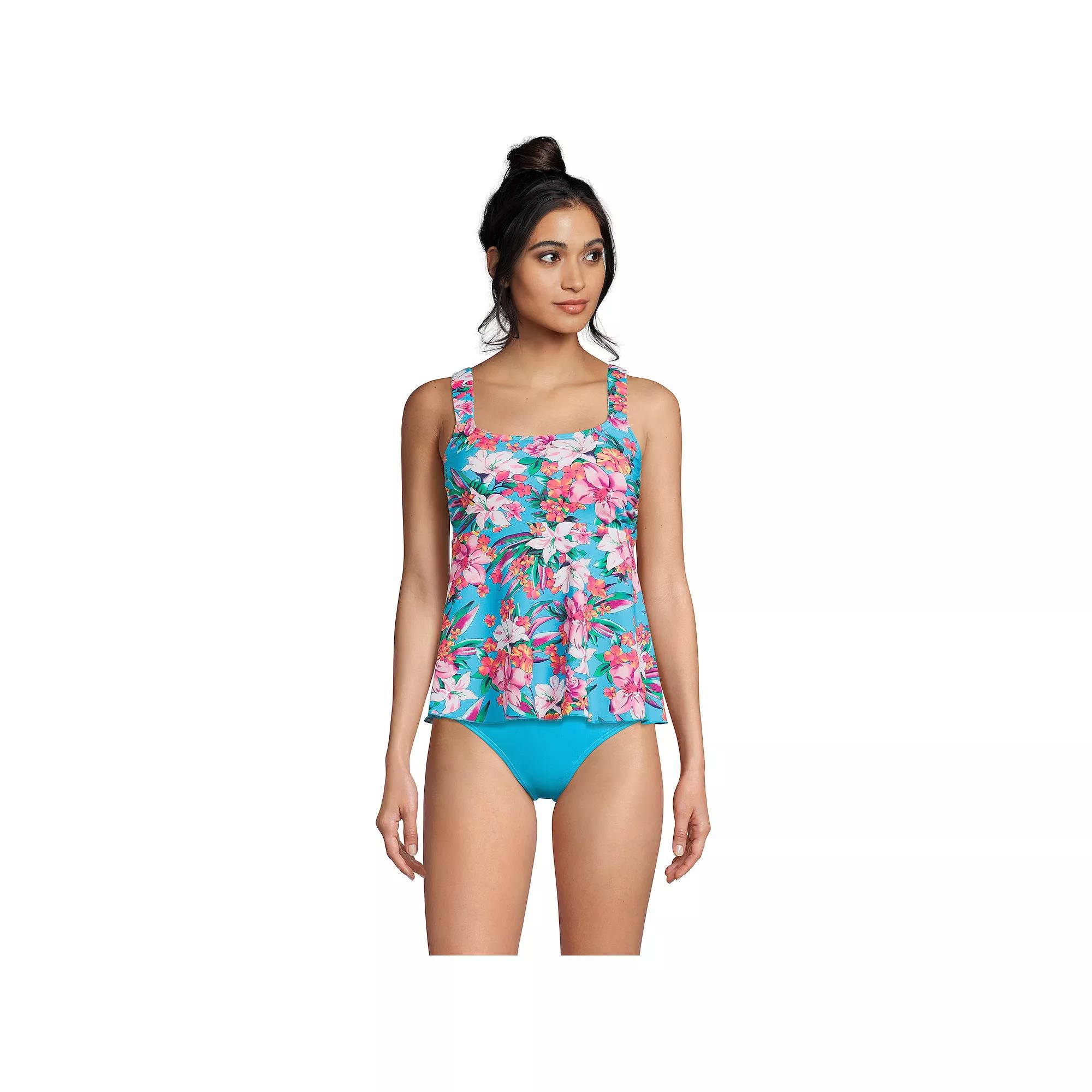 Women's Lands' End Flutter Empire UPF 50 Tankini Swimsuit Top,  Product Image