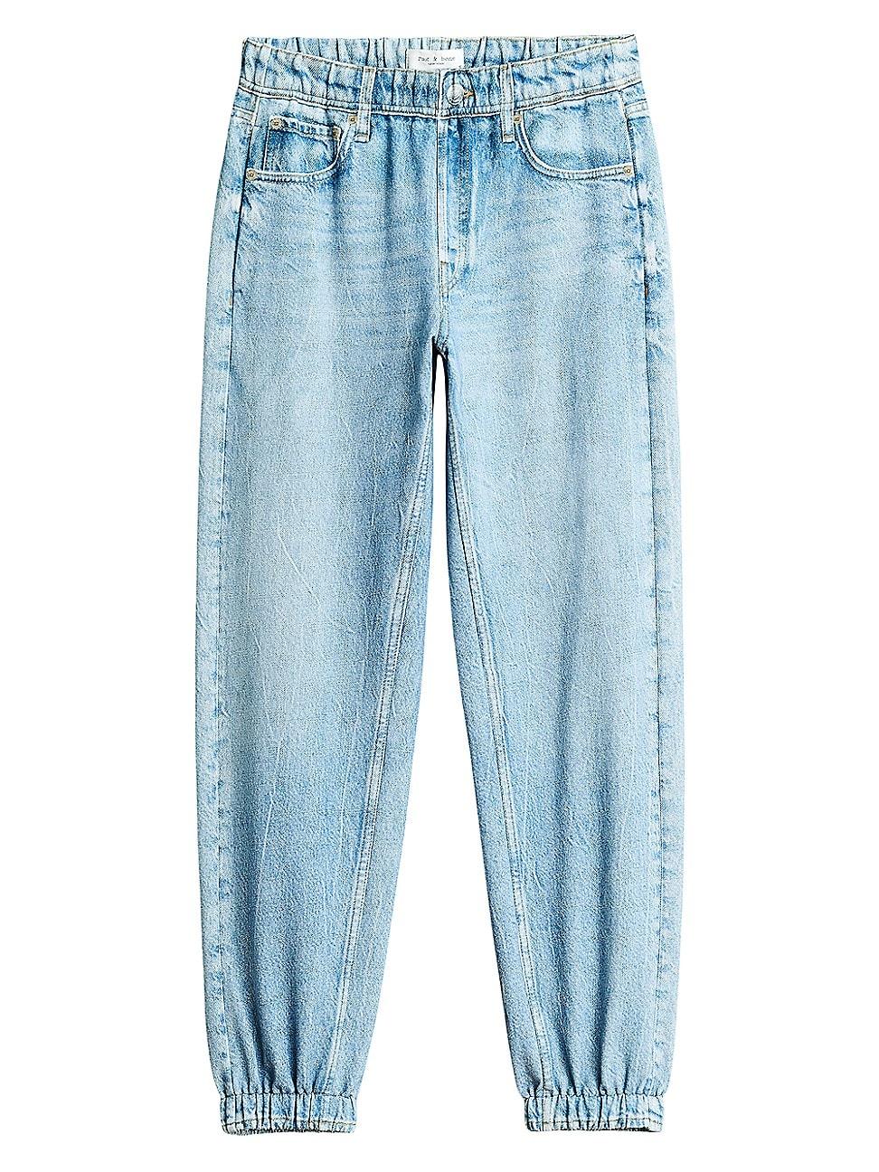 Womens Miramar Denim-Print Joggers Product Image