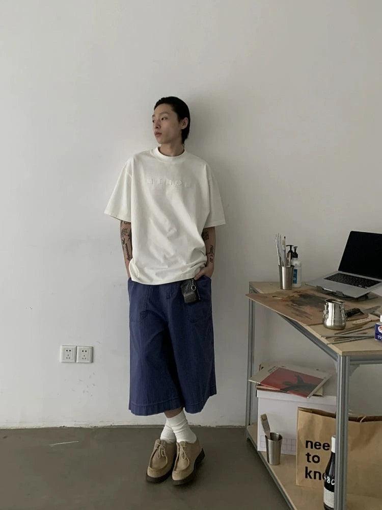 RT No. 19512 FRENCH BLUE LONG SHORTS Product Image