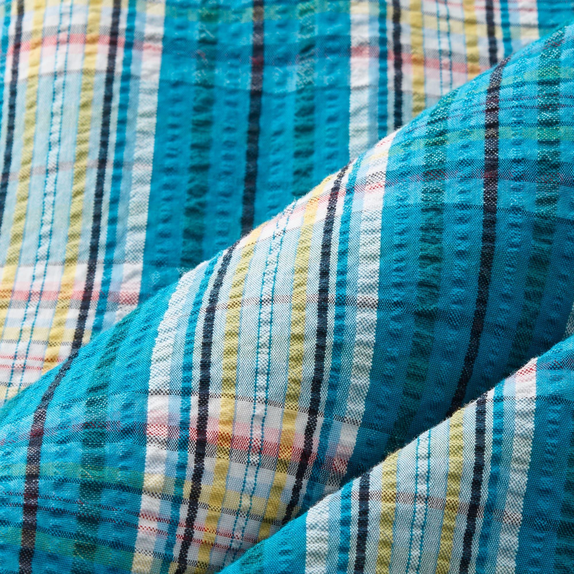 6" swim trunk in seersucker plaid Product Image