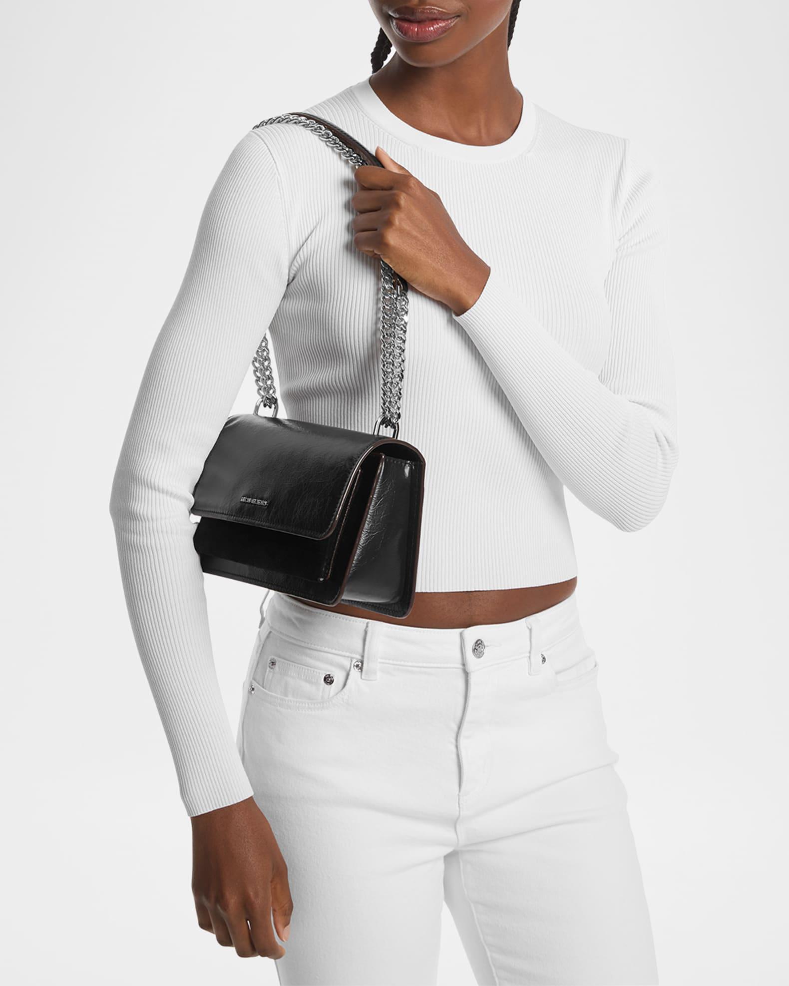 Claire Large Crinkled Leather Shoulder Bag Product Image