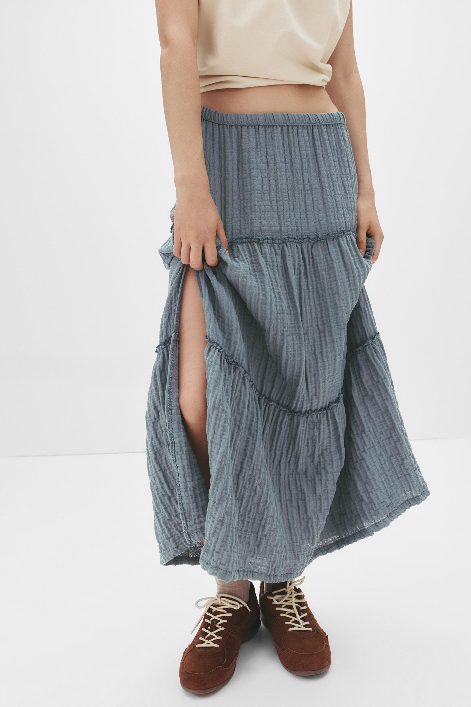 Panelled midi skirt Product Image