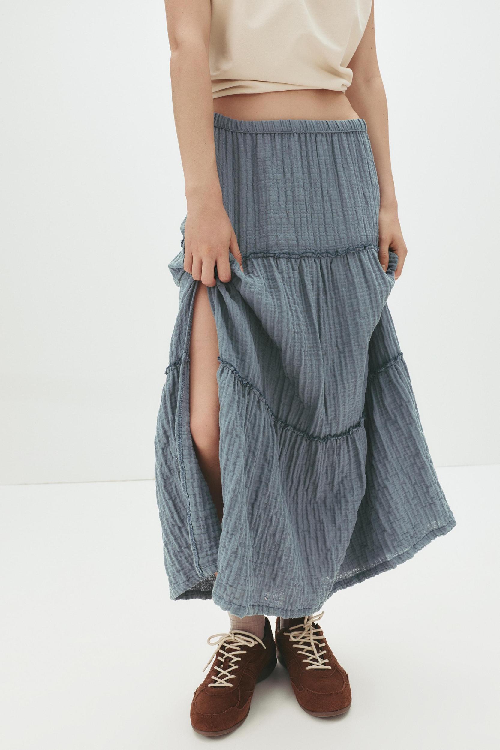 Panelled midi skirt Product Image