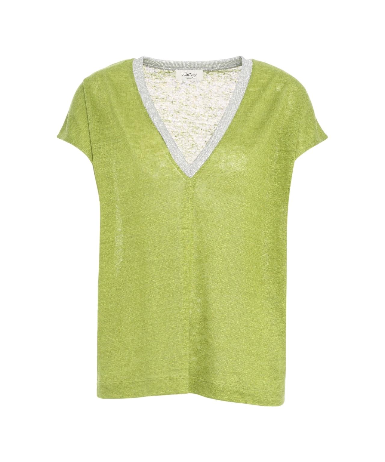 Short sleeve linen sweater Product Image