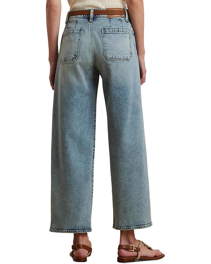 Petite High-Rise Straight Ankle Jeans in Alicia Wash Product Image
