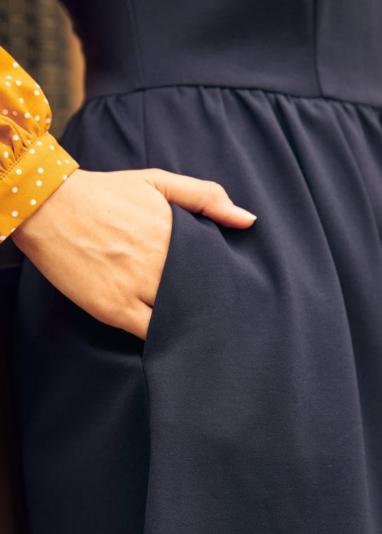 Doo-Wop Daydreamer Contrast Dress Product Image