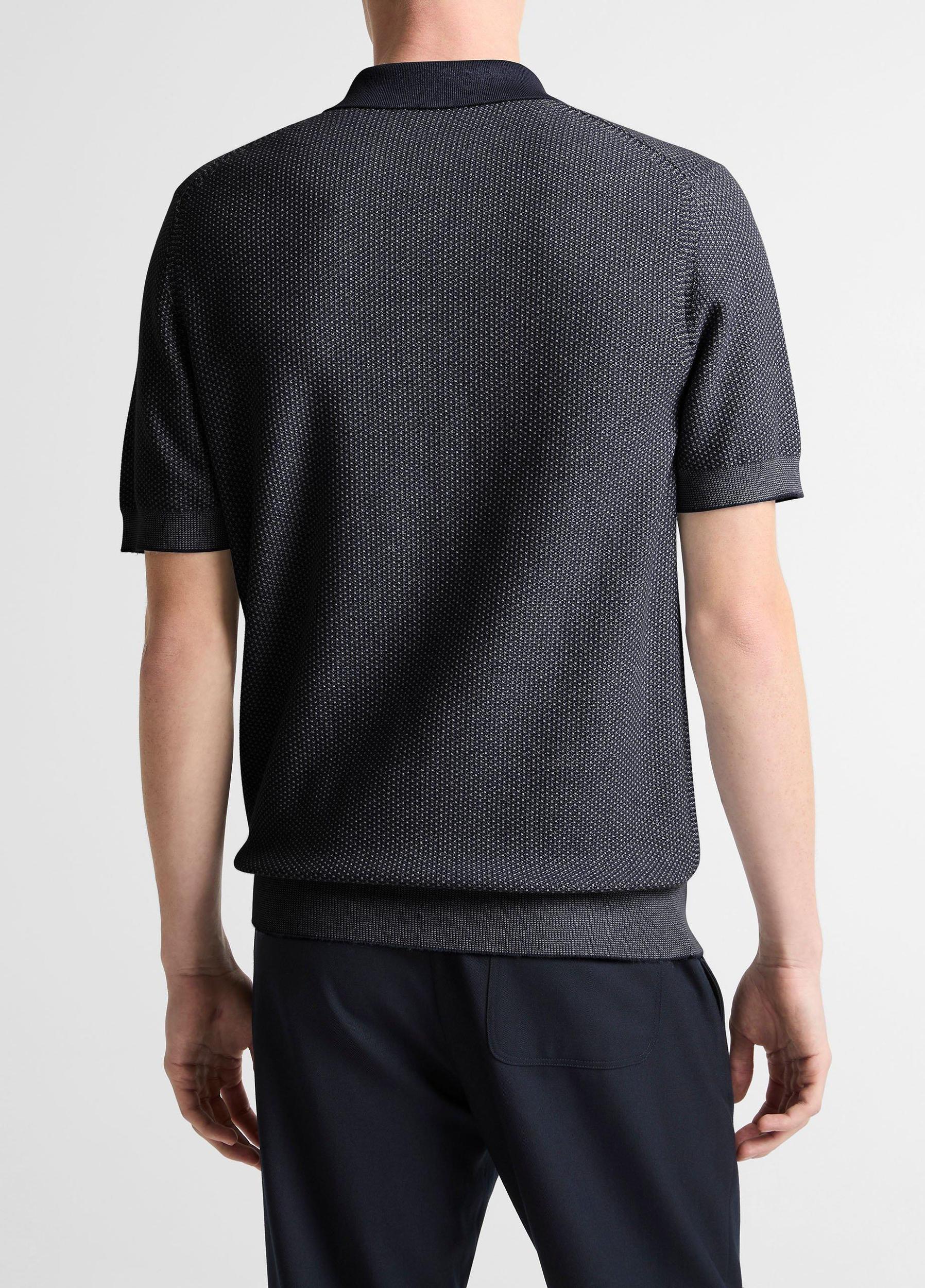 Geo-Jacquard Wool-Blend Blend Polo Sweater Product Image