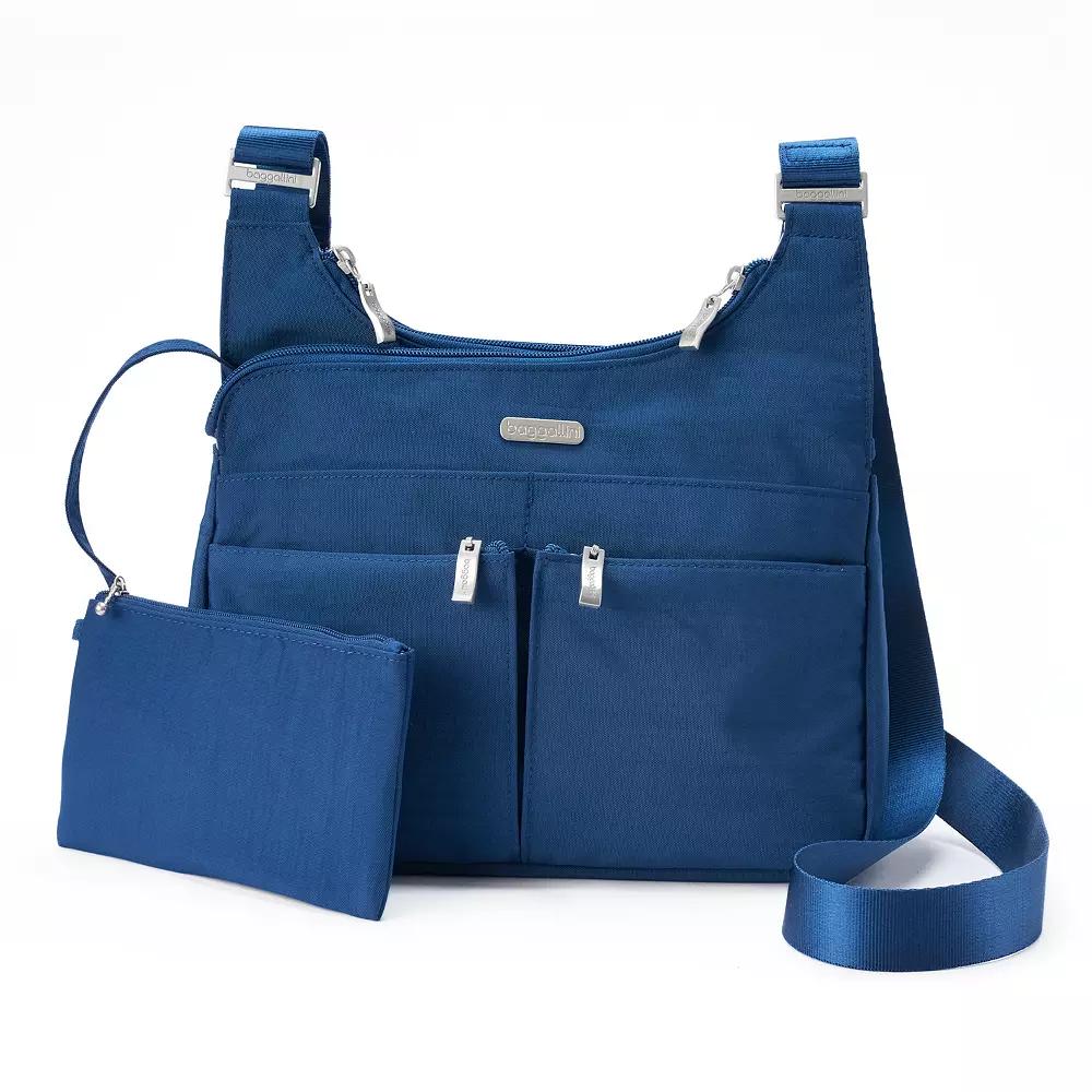 Women's Baggallini Cross Over Crossbody Bag with RFID Blocking Wristlet, Apple Product Image