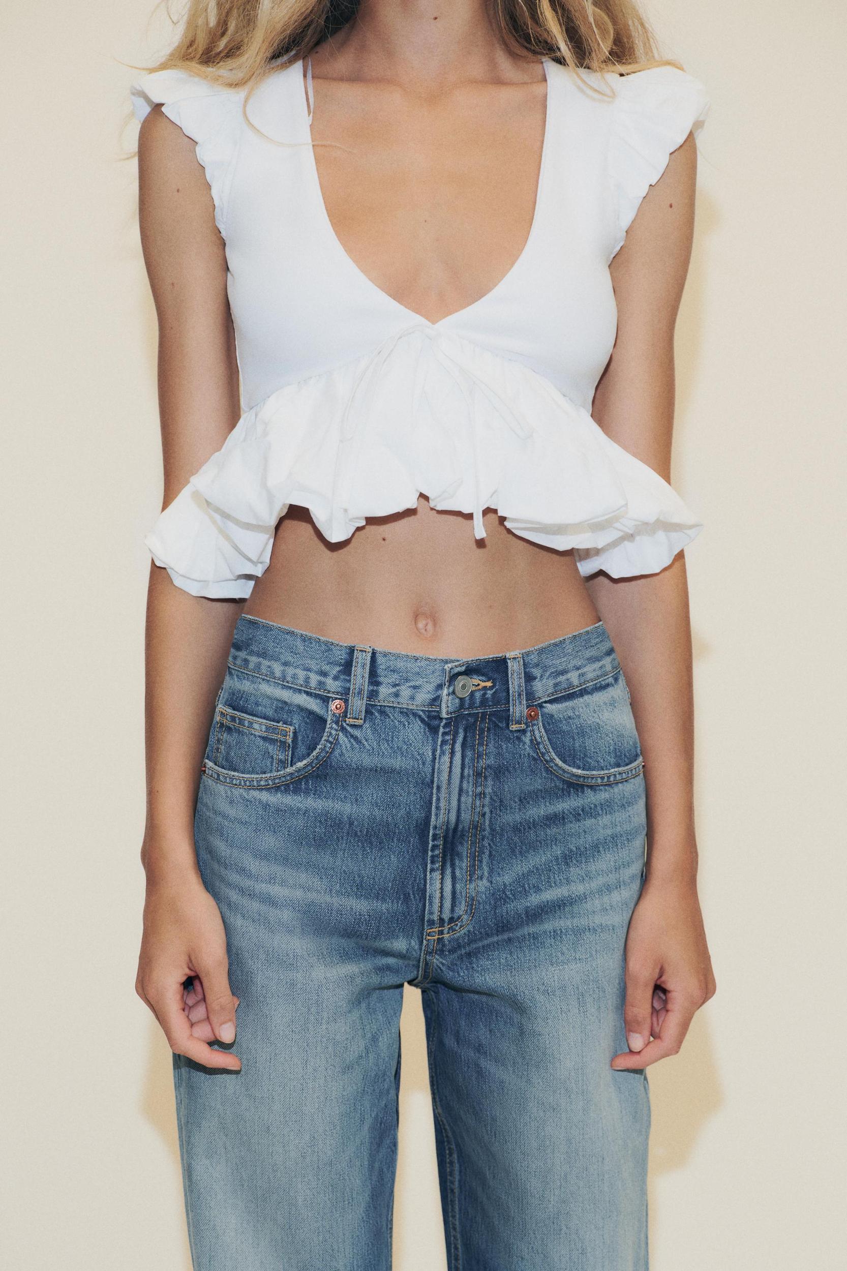 CONTRAST BOW T-SHIRT Product Image