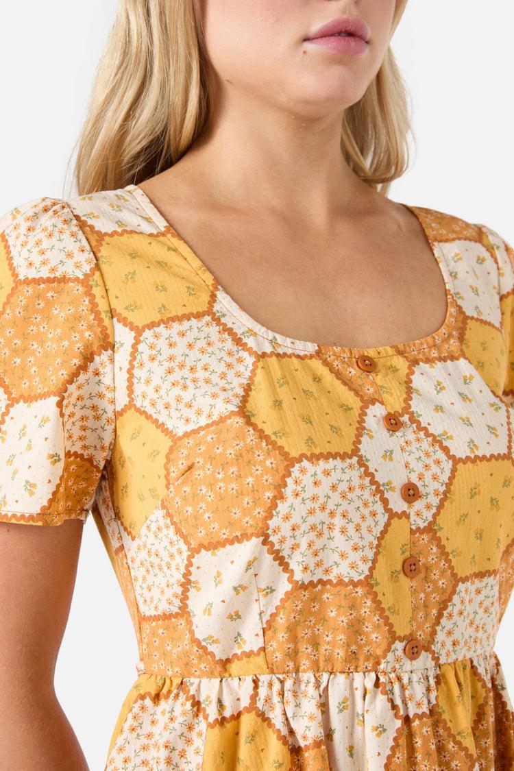 Patchwork Sleeved Mini Dress Product Image