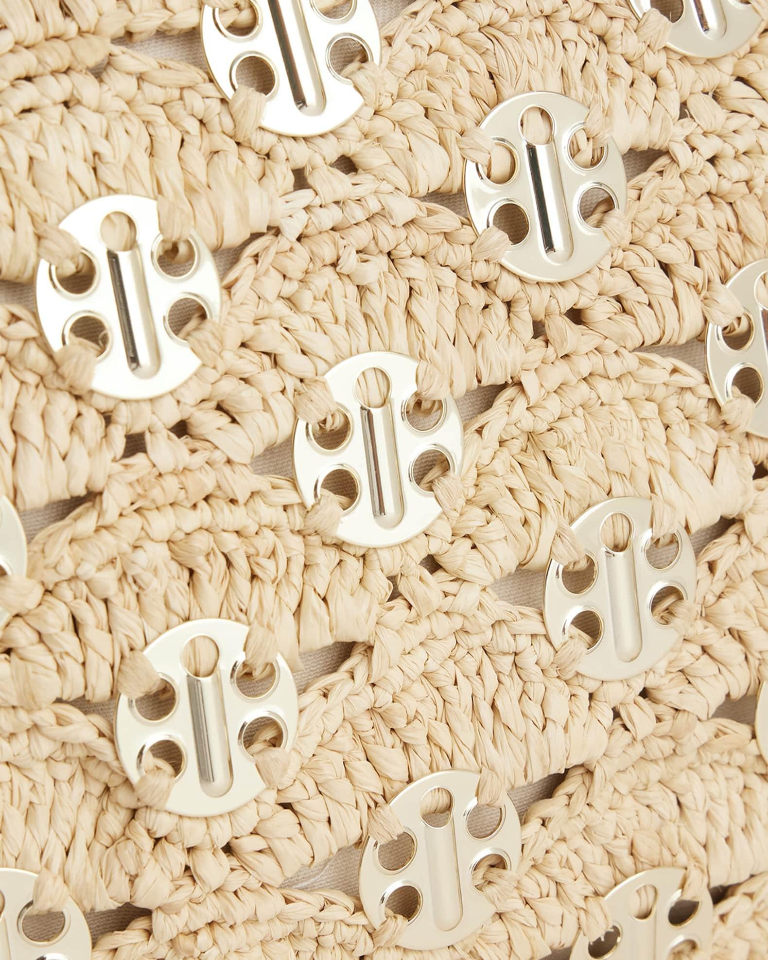 Disc Raffia Pouch Wristlet  Product Image