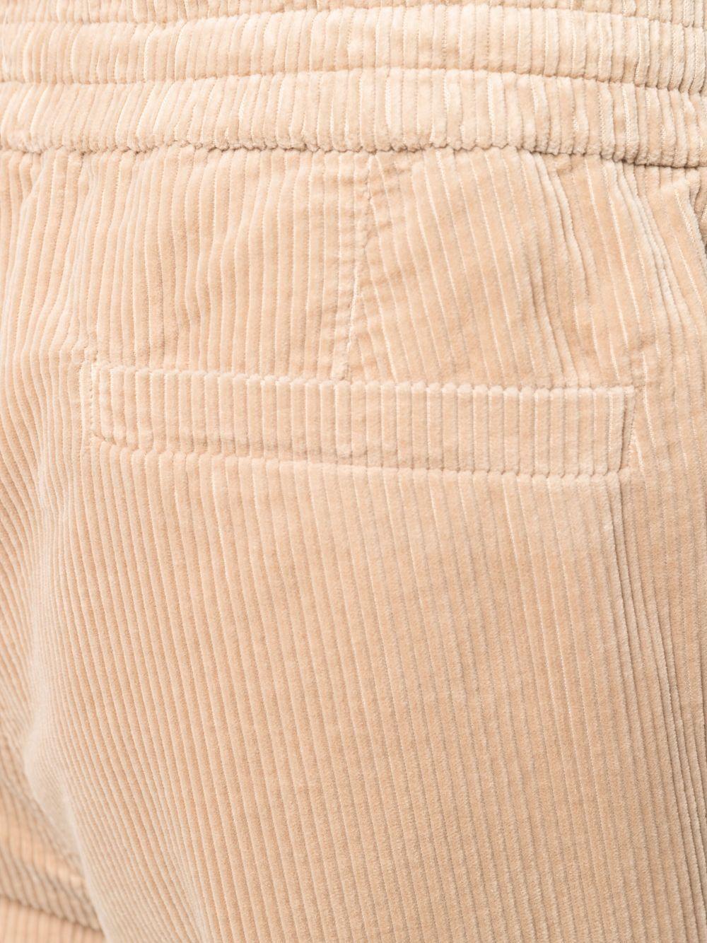 pleated drop-crotch corduroy trousers Product Image