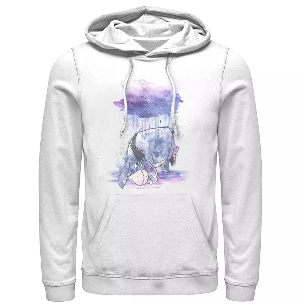 Disney's Winnie The Pooh Eeyore Men's Watercolor Rain Cloud Hoodie,  Product Image