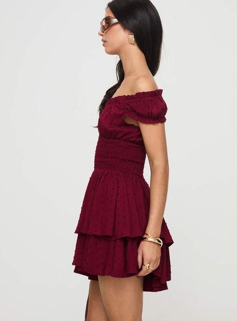 The Love Galore Romper Deep Cherry Product Image