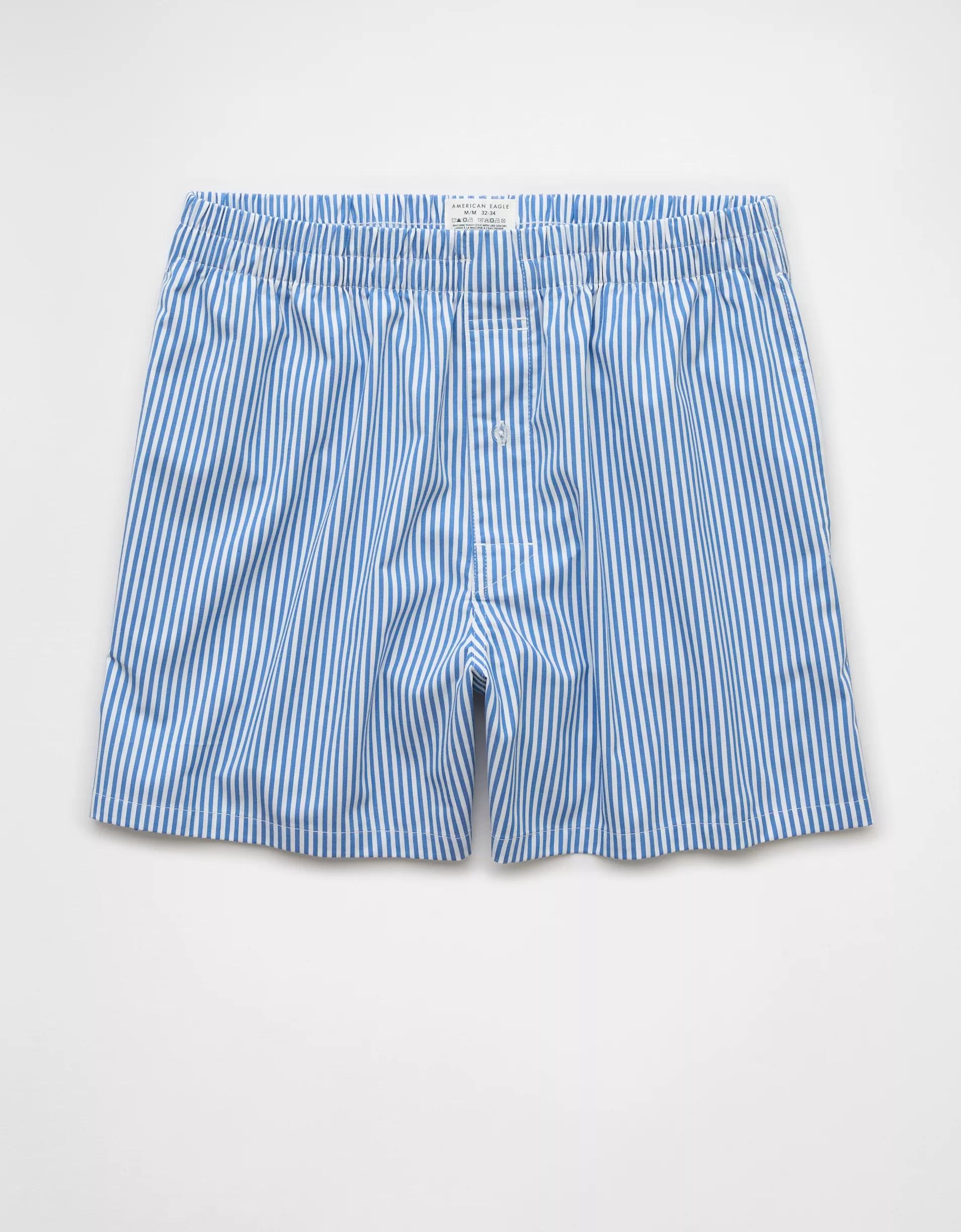 AEO Men's Striped Poplin Pocket Boxer Short Product Image