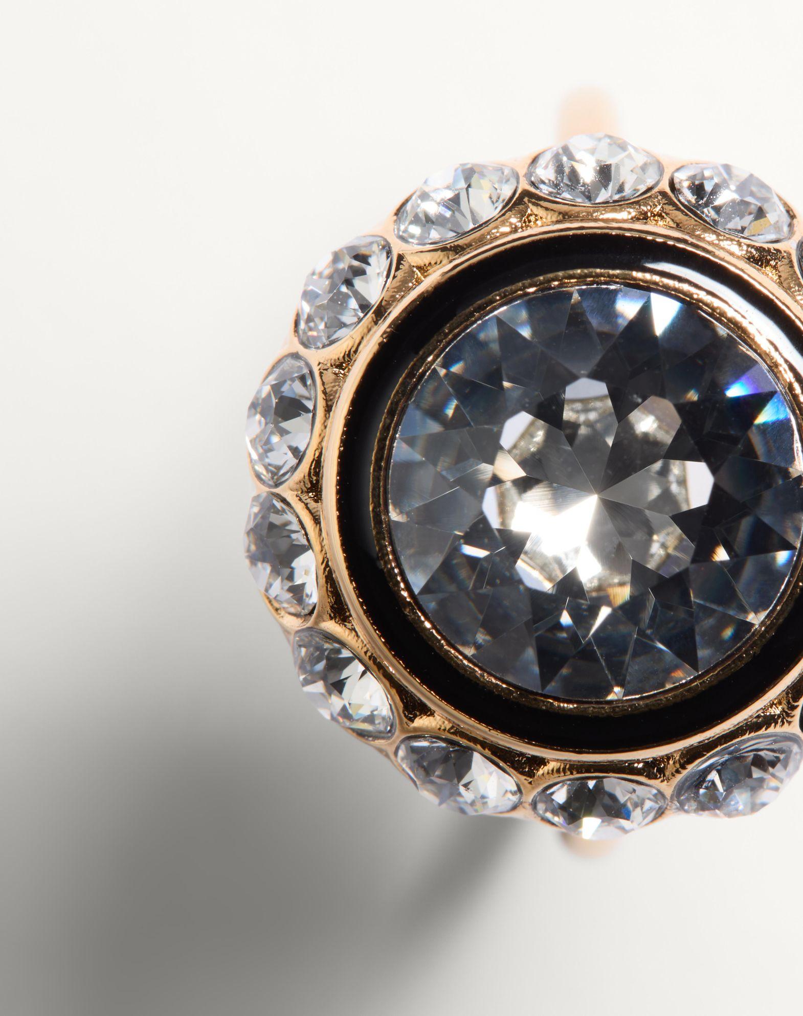 Vlogo Signature Ring In Metal, Enamel And Crystals Product Image