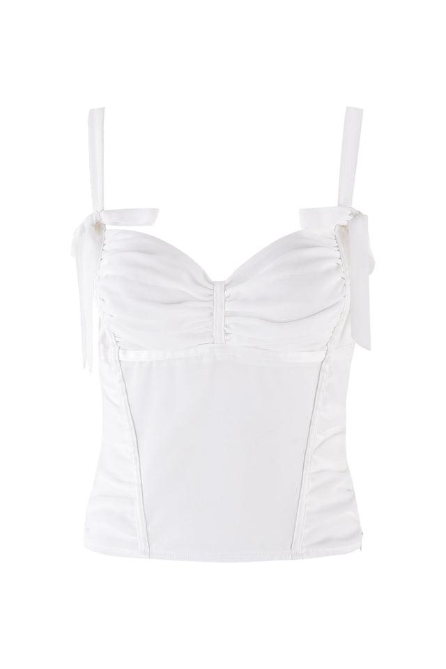 QUEENIE TOP - WHITE Product Image