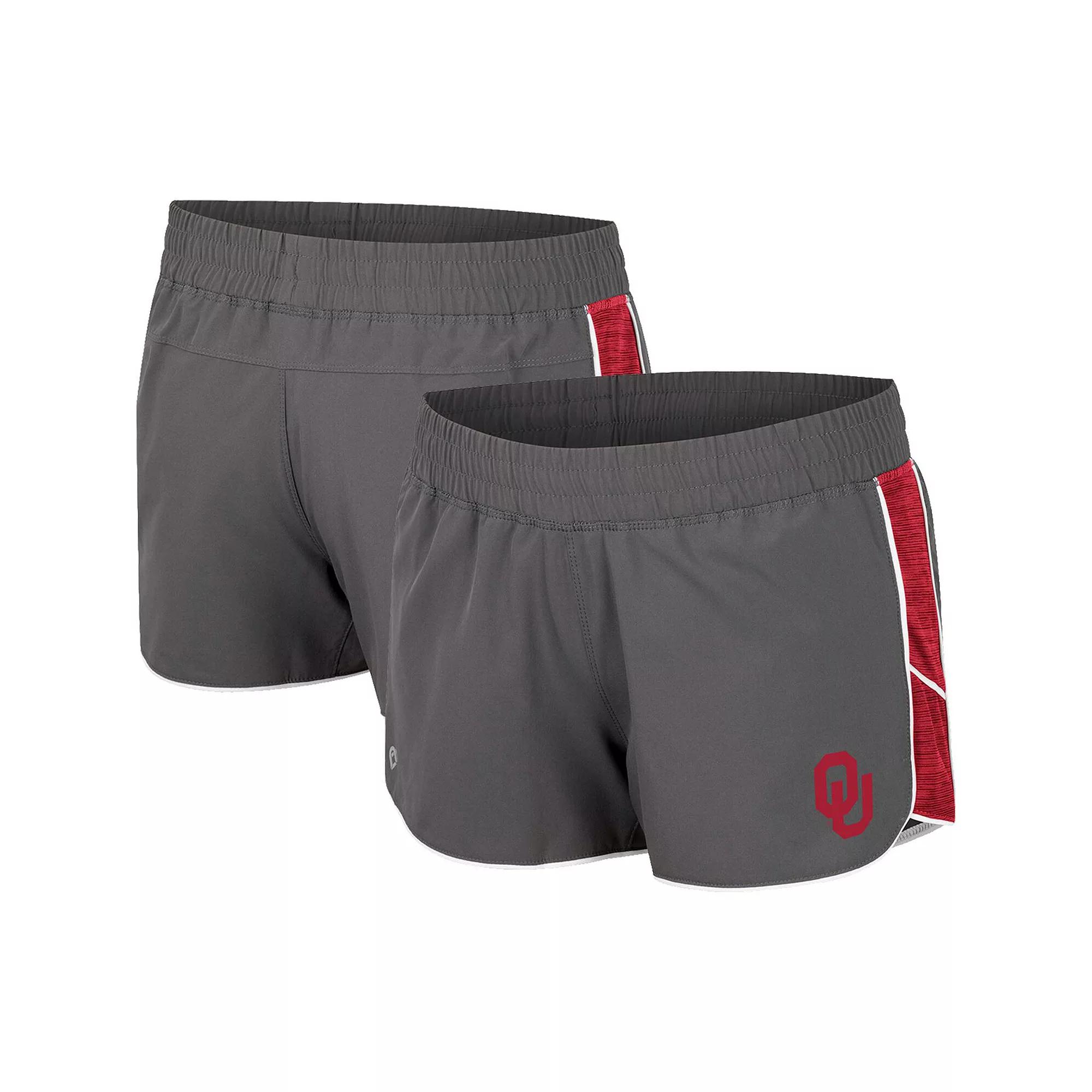 Women's Colosseum Gray Ohio State Buckeyes Pull The Switch Running Shorts, Size: Medium, Grey Product Image