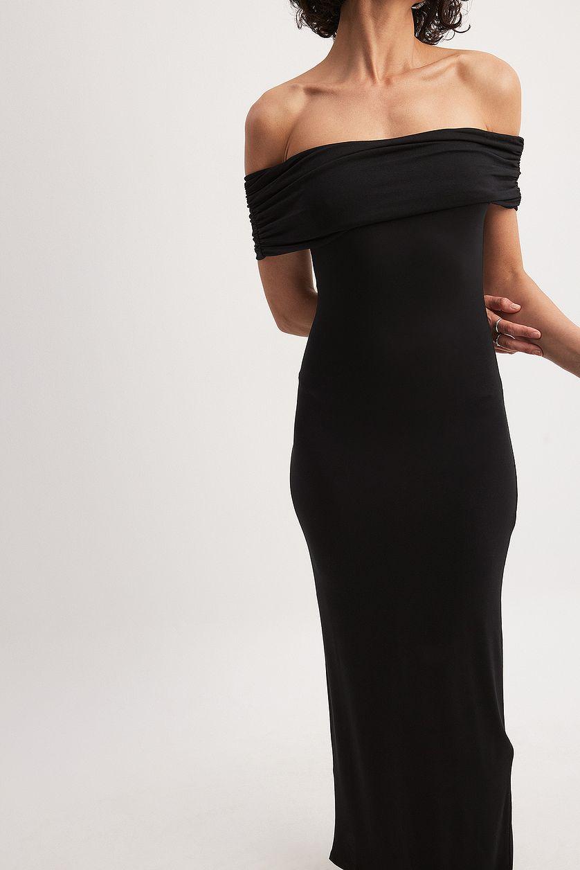 Soft Line Off Shoulder Maxi Dress Product Image