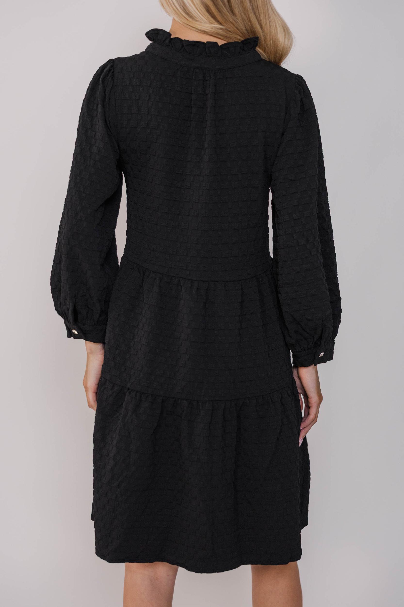All Up To You Black Textured Dress Female Product Image