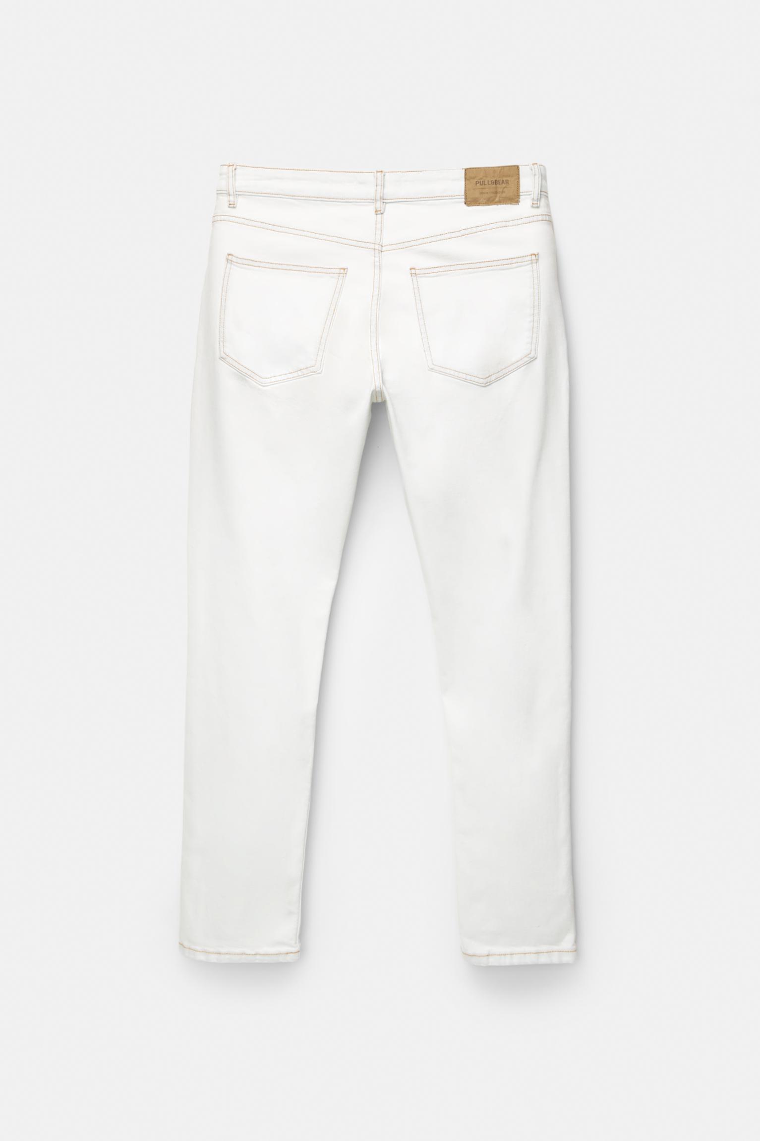Slim fit jeans with seam details Product Image