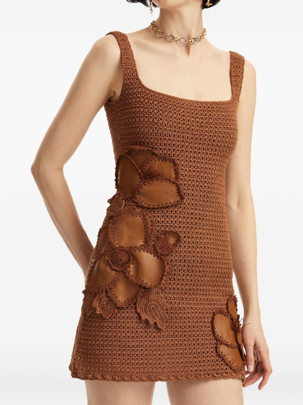 floral crochet mini dress Product Image