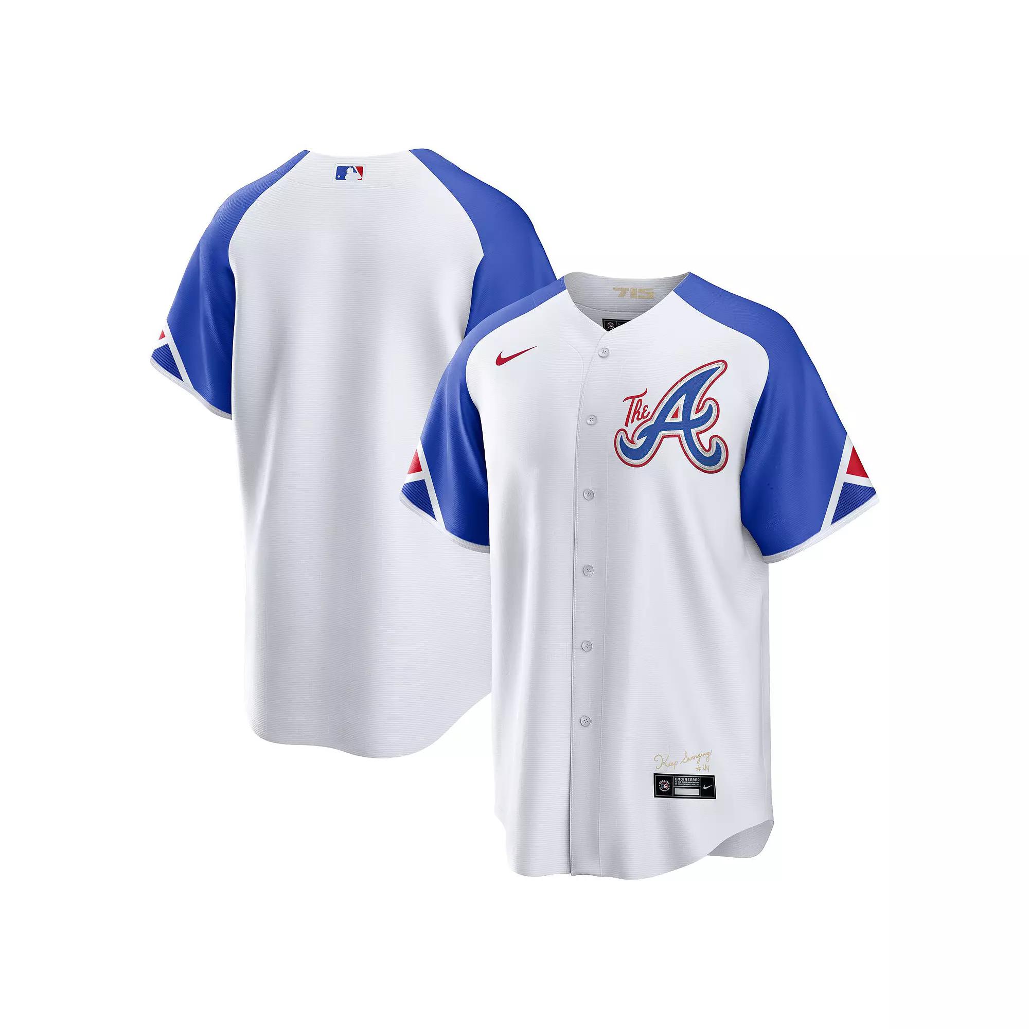 Nike Mens MLB Atlanta Braves City Connect Replica Baseball Jersey | T77001O2AW-CC4 Product Image