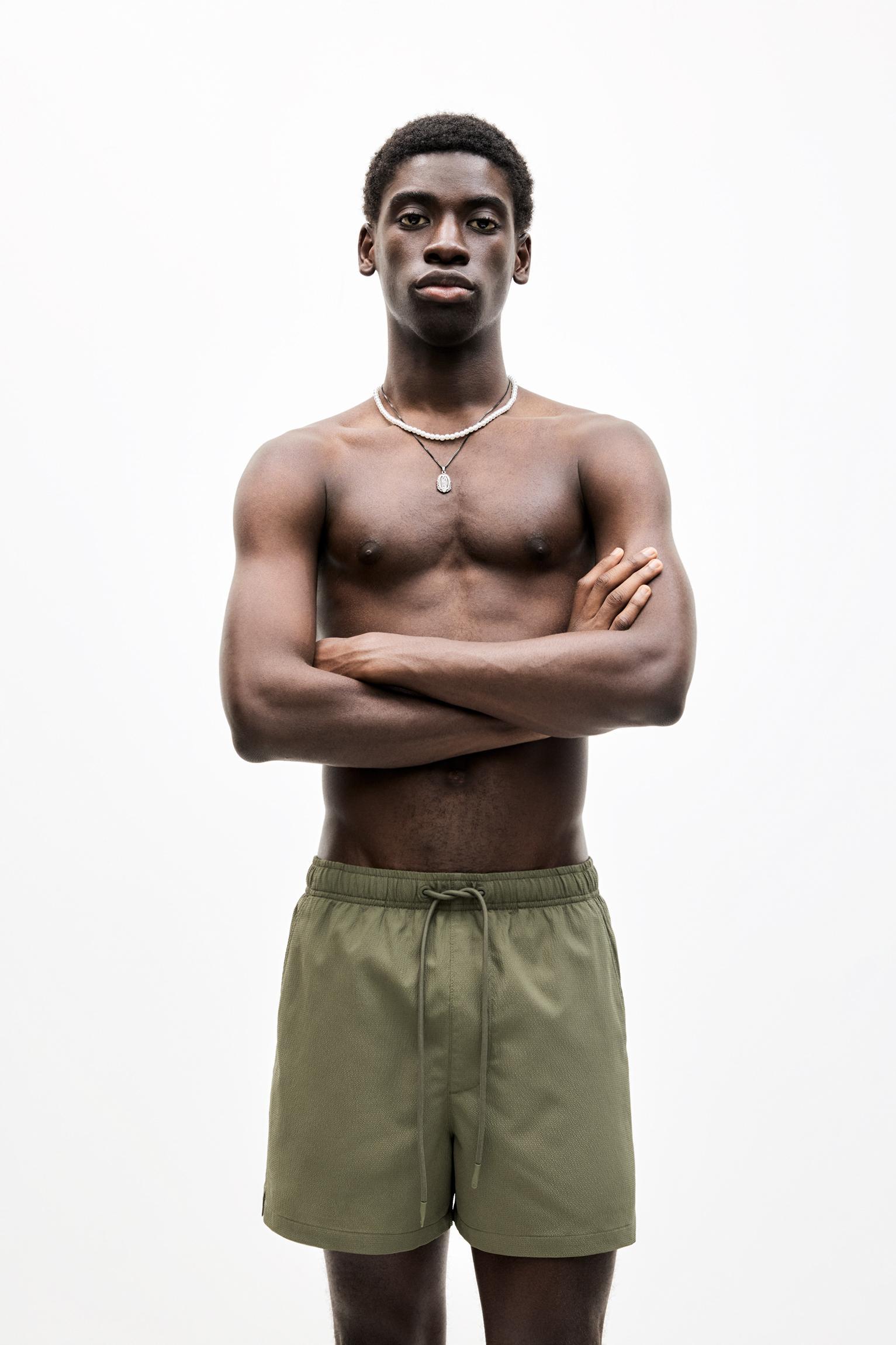 Textured fabric board shorts Product Image