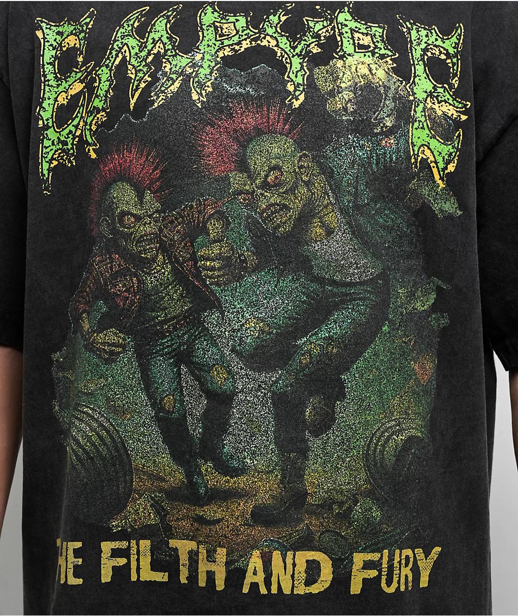 Empyre Swamp Mosh Black Wash T-Shirt Product Image