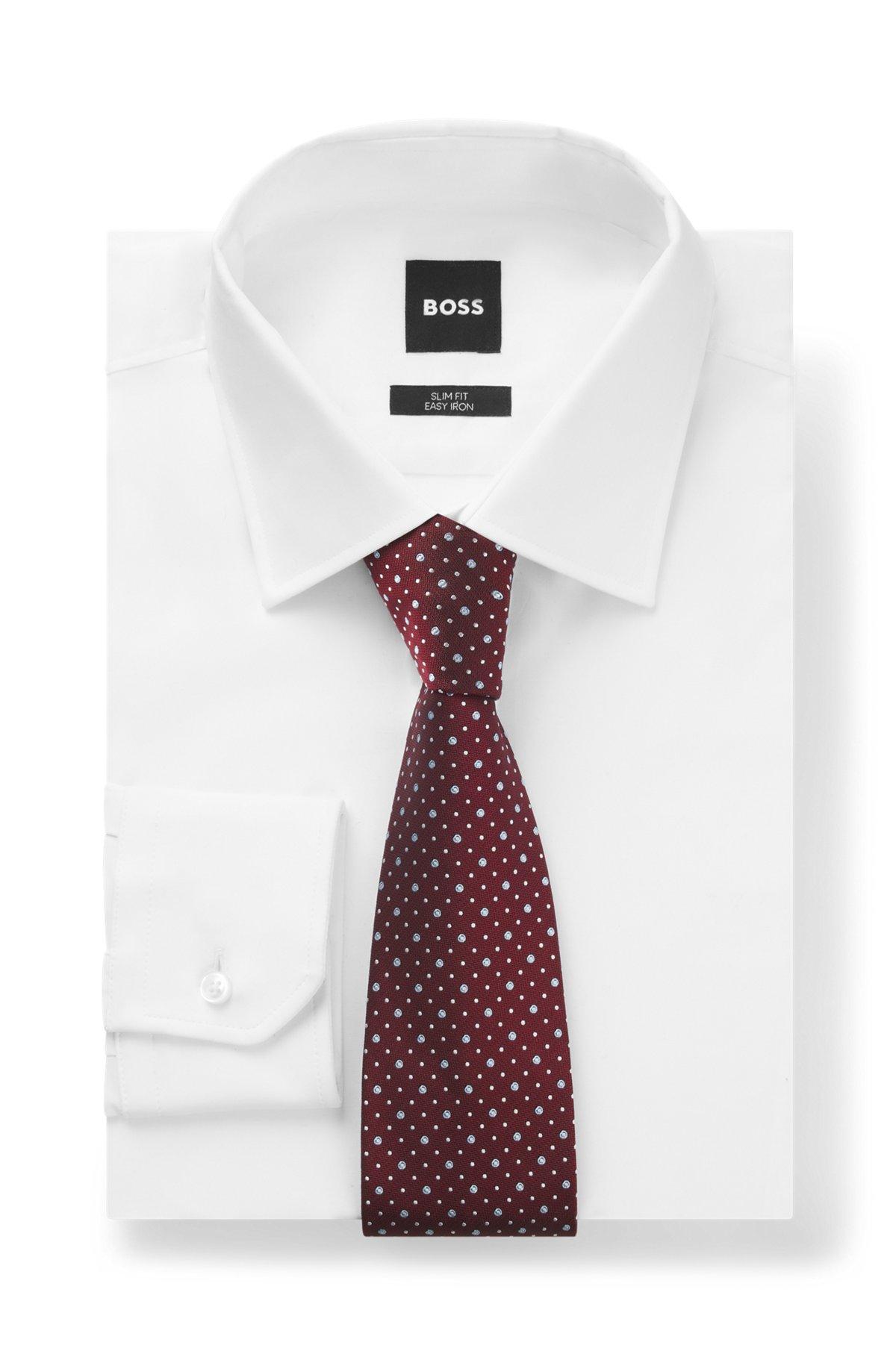Dot-motif tie in a silk blend Product Image