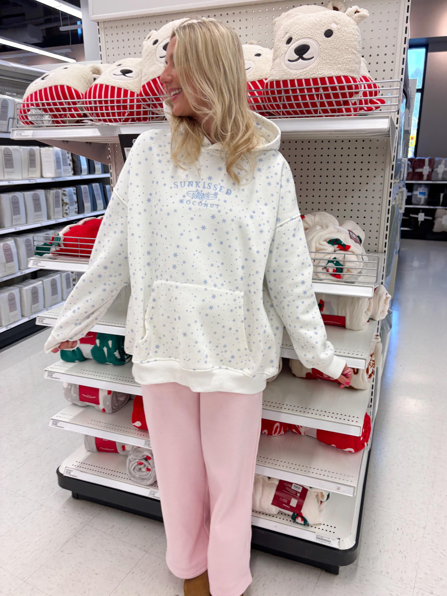 Snowflake Sunkissedcoconut Embroider Hoodie Product Image