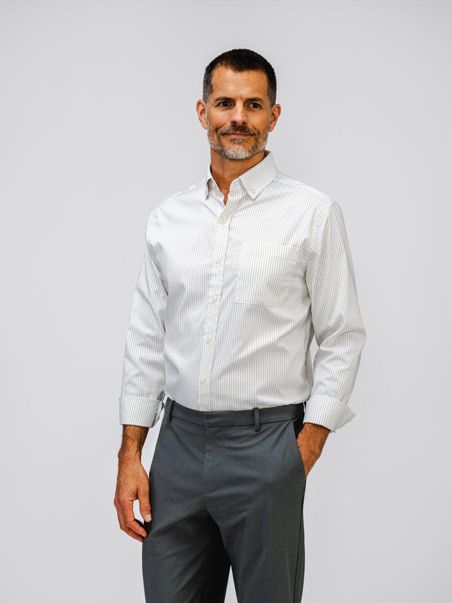 Men's AeroZero Sport Shirt - Olive Gingham Male Product Image