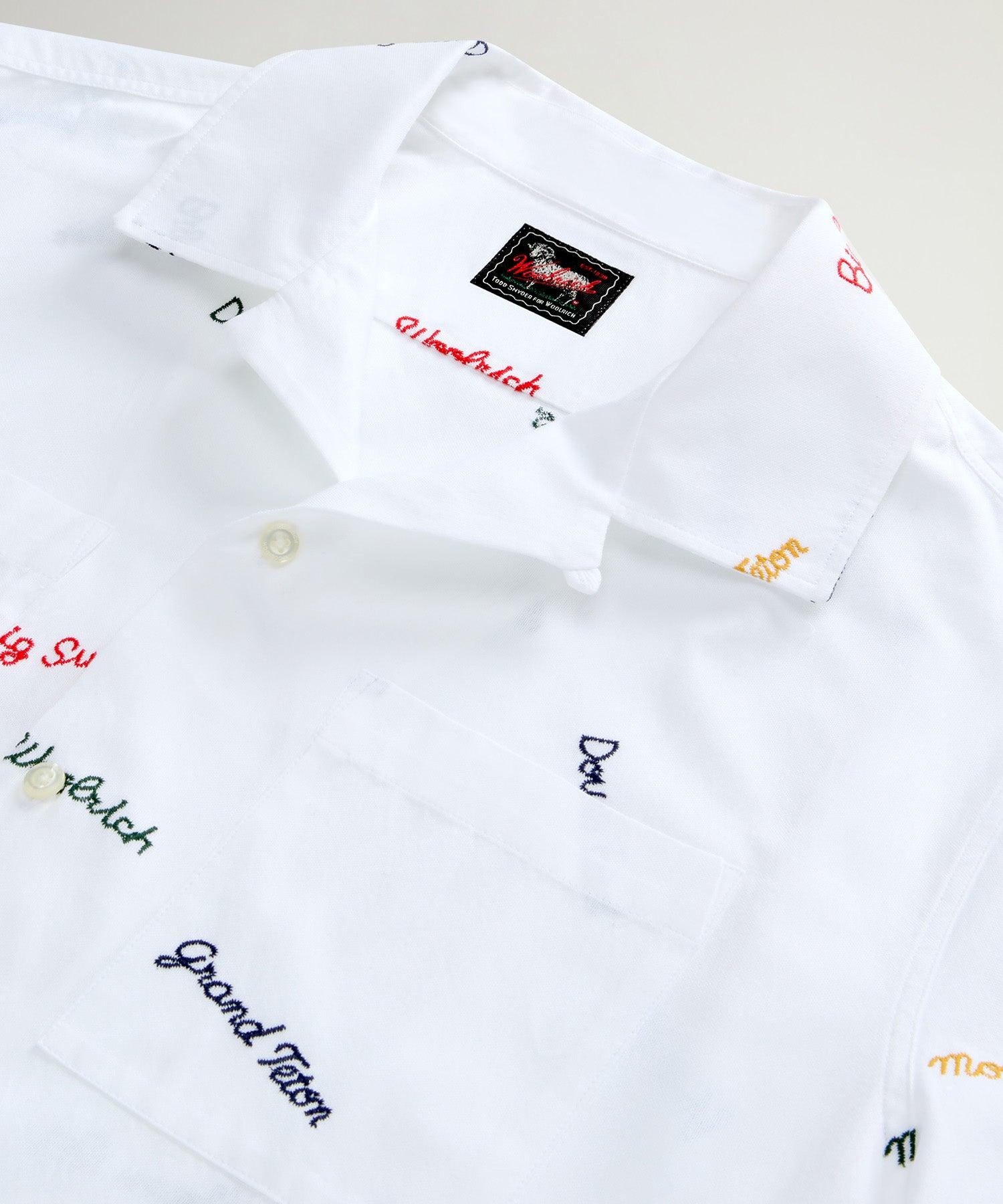 Todd Snyder x Woolrich Embroidered Camp Collar Shirt Product Image