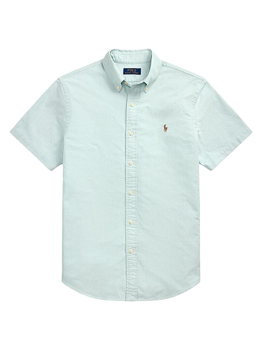 Mens Classic-Fit Short-Sleeve Oxford Shirt Product Image