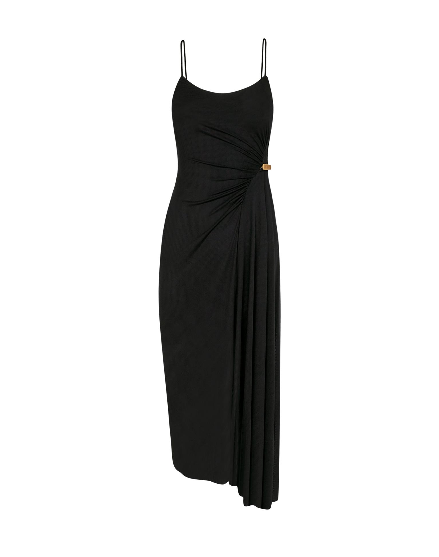 Dana Midi Dress - Black Product Image