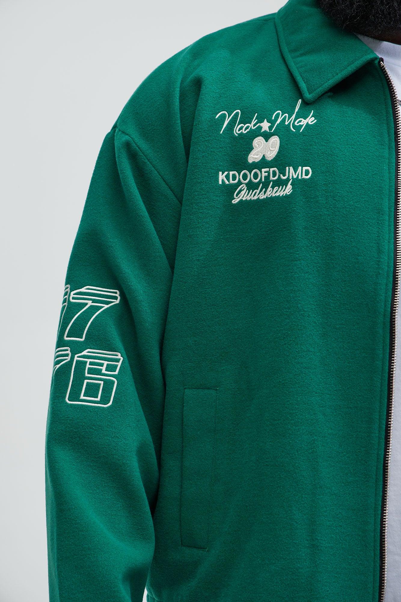 Independence Varsity Jacket - Kelly Green Product Image