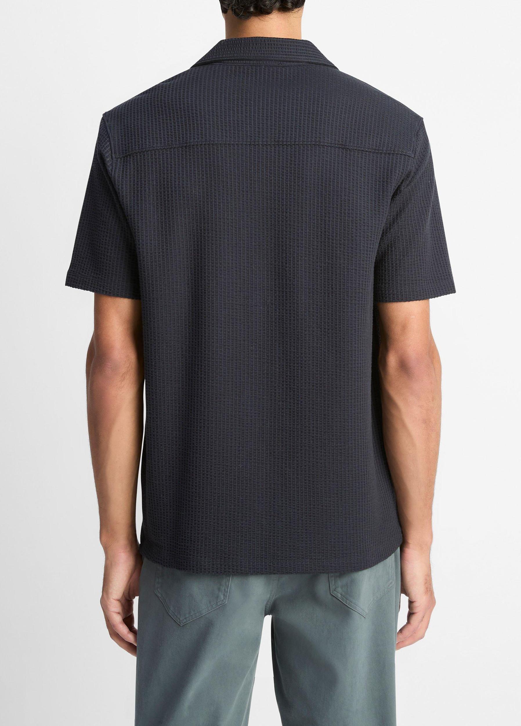 Seersucker-Knit Cotton Cabana Shirt Product Image