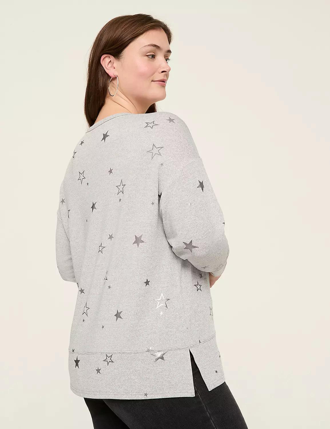 Printed Dolman Tunic Tee Product Image