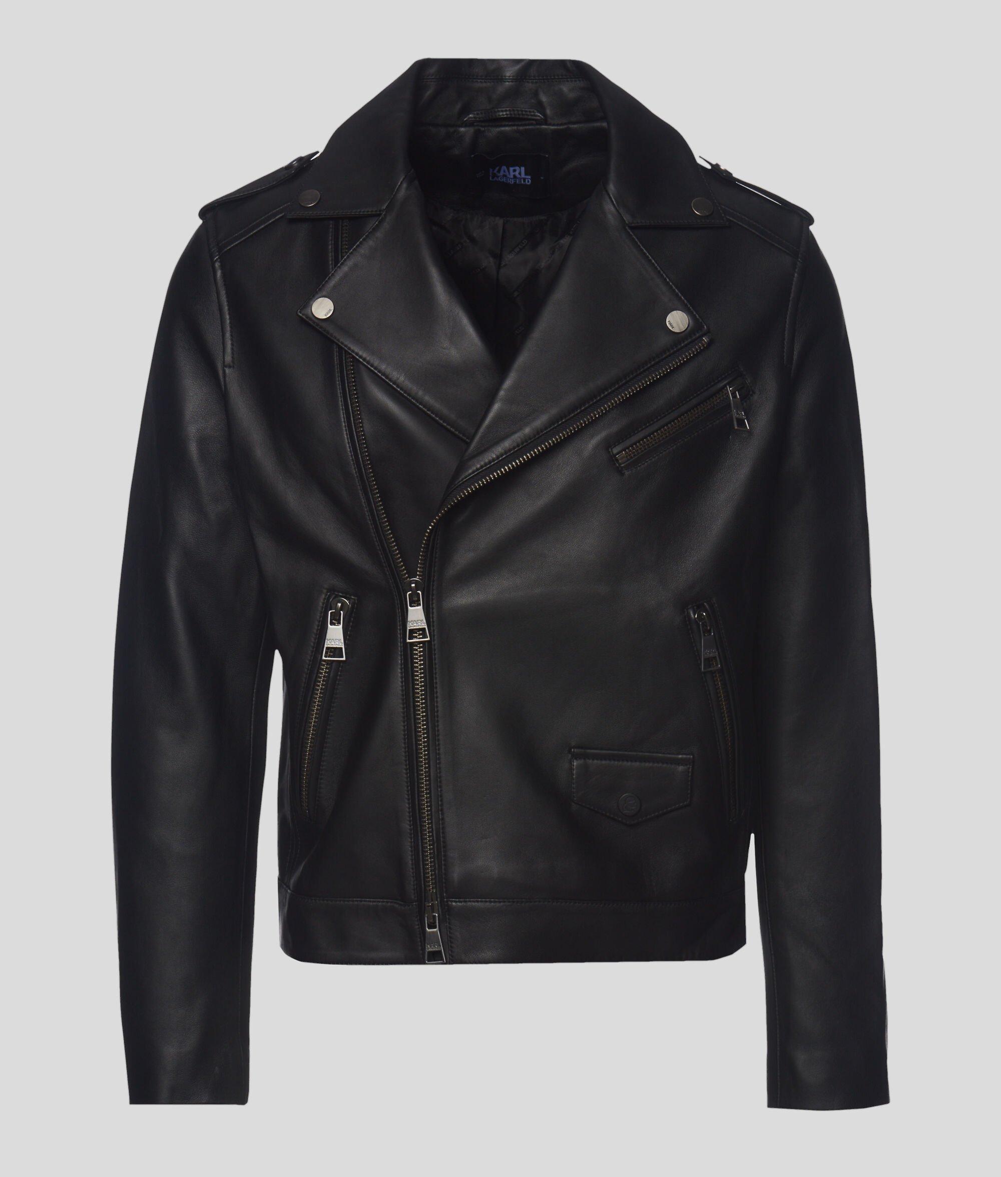 LEATHER BIKER JACKET Product Image