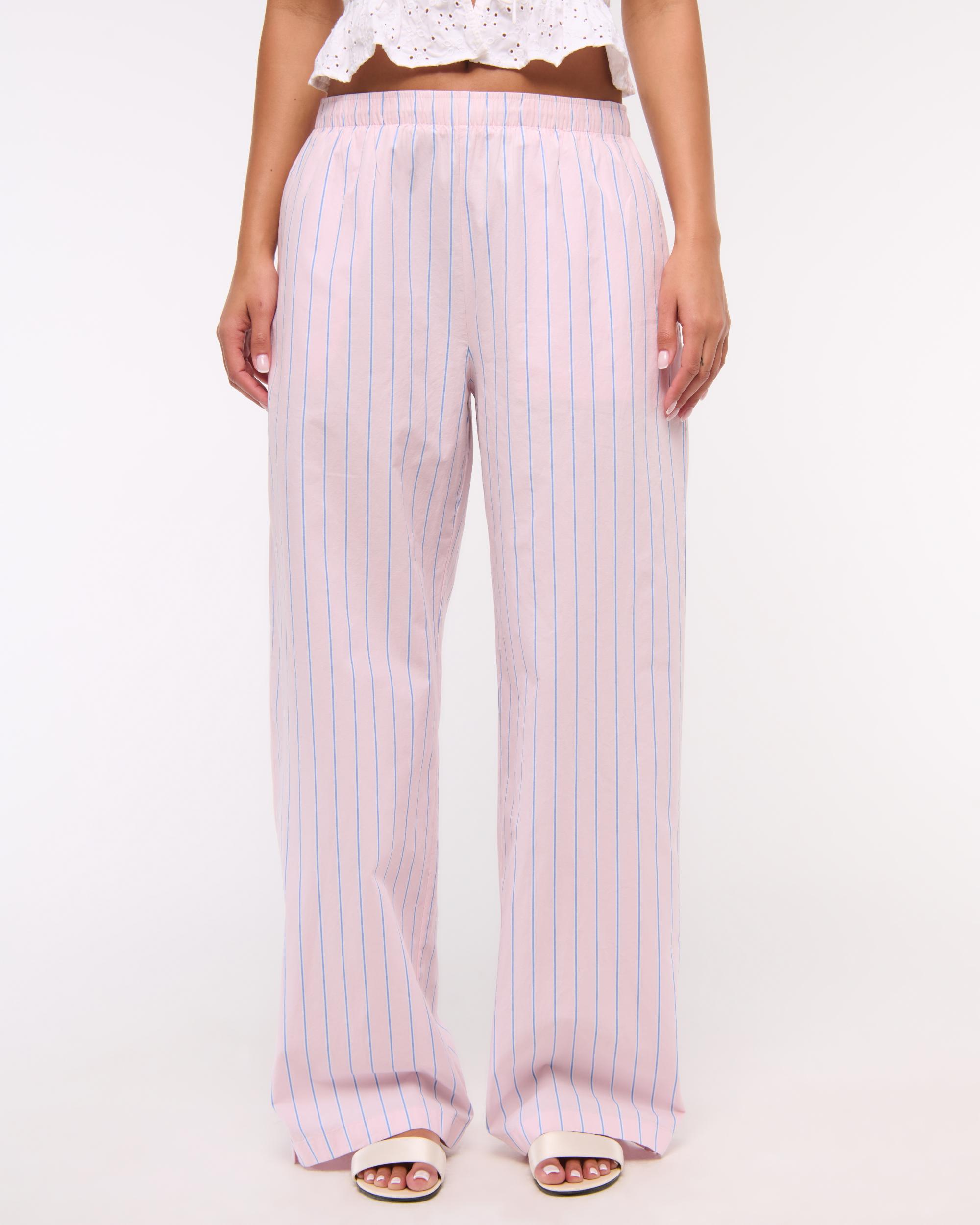 Poplin Wide Leg Pull-On Pant Product Image