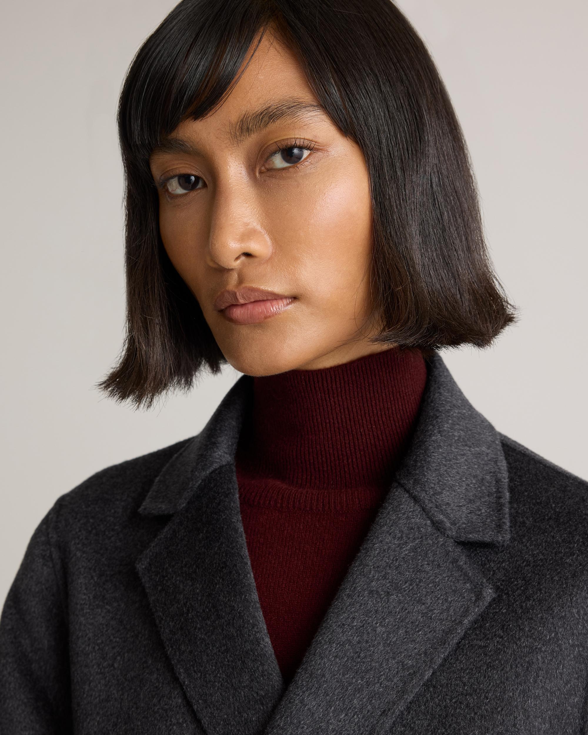 Quince | Women's 100% Mongolian Cashmere Double-Faced Wrap Coat Size XL Product Image