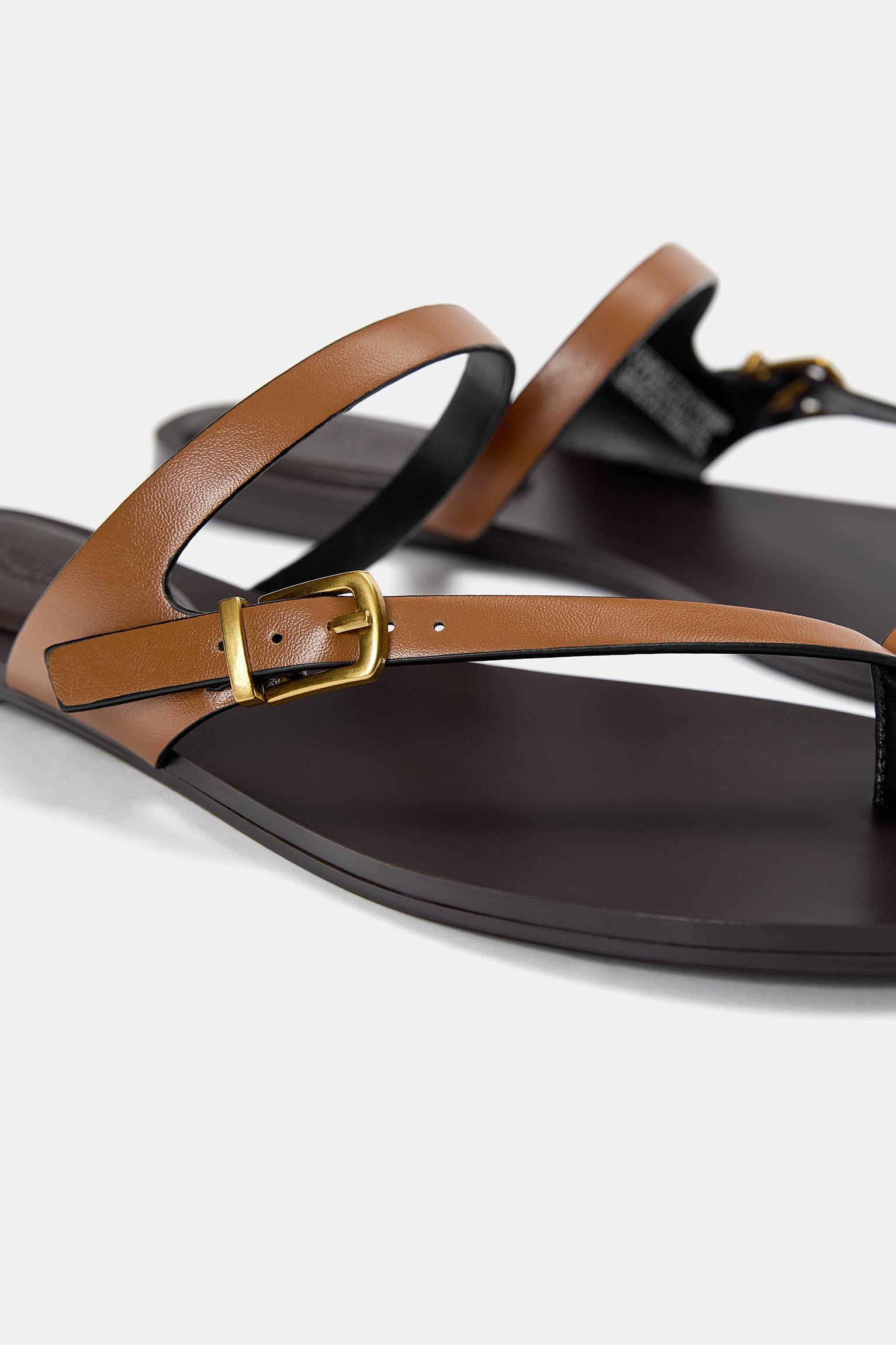 Flat sandals with straps Product Image