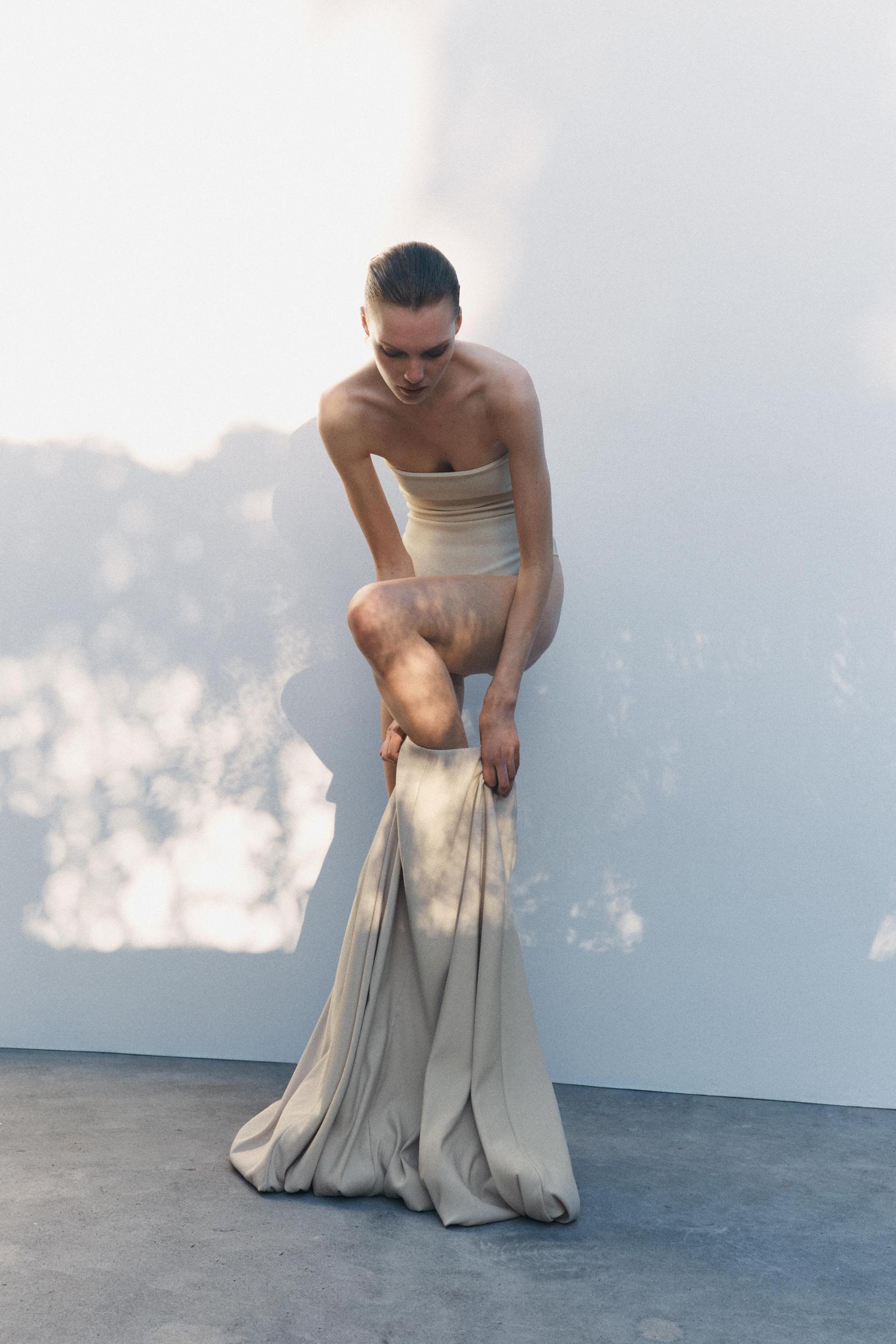 STRETCH BANDEAU BODYSUIT Product Image