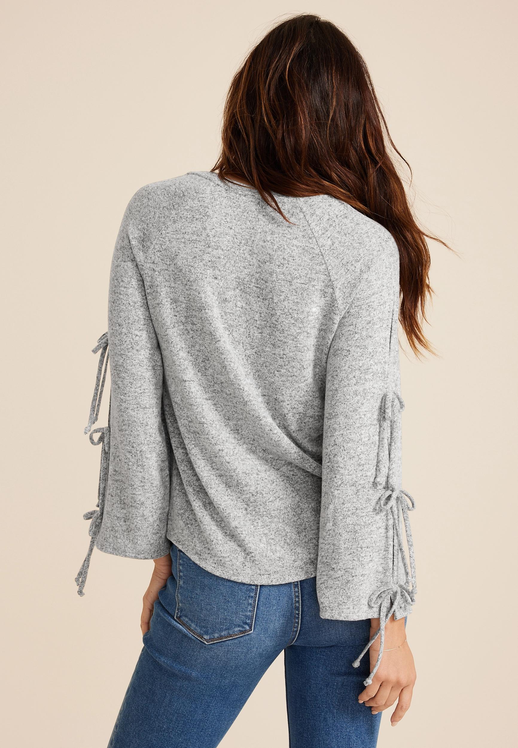 Tie Bell Sleeve Top Product Image